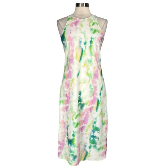 Amanda Uprichard Womens Tie Dye Racerback Midi Dress Sleeveless size Medium - Picture 3 of 12